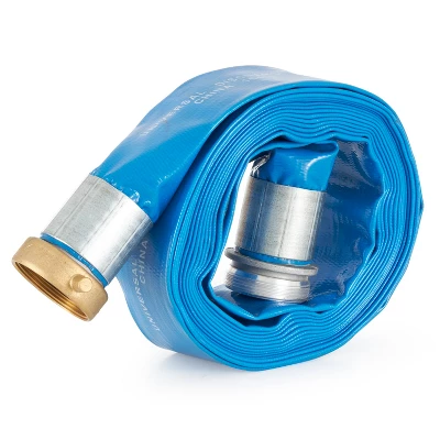 Apache 98138040 2 Inch Diameter 25 Foot Length 70 PSI Polyester-Reinforced PVC Lay Flat Pool Sump Pump Hose With Aluminum Pin-Lug Connection, (2 Pack) 1 Apache 98138040 2 Inch Diameter 25 Foot Length 70 PSI Polyester-Reinforced PVC Lay Flat Pool Sump Pump Hose With Aluminum Pin-Lug Connection, (2 Pack)