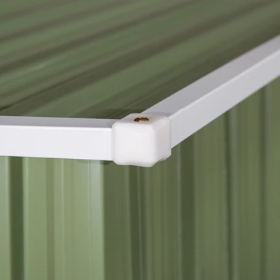 Outsunny 5' X 3' Metal Garden Storage Shed Tool House With Lockable Door For Backyard, Patio, Lawn 5 Outsunny 5' X 3' Metal Garden Storage Shed Tool House With Lockable Door For Backyard, Patio, Lawn - Image 5