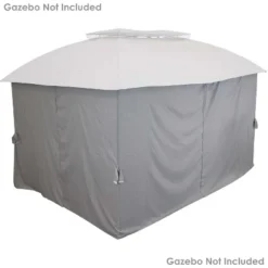 Sunnydaze Decor Sunnydaze Gazebo 4-Piece Polyester Sidewall Set For 10' X 13' Soft Top Rectangle Patio Gazebo - 125" W X 77" H -Sunnydaze Decor Store GUEST 18253977 8f61 437d 8e47 5a8bcae6c8bd