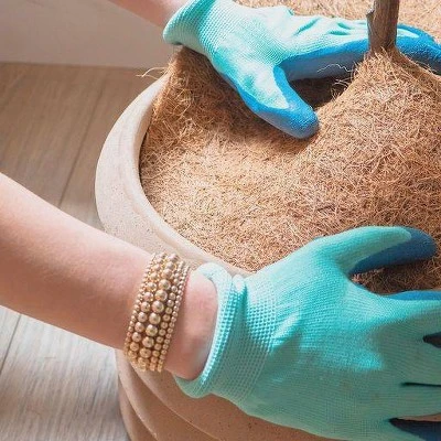 Envelor 10pk 14" Coco Coir Plant Cover Mulch Mat 2 Envelor 10pk 14" Coco Coir Plant Cover Mulch Mat - Image 2