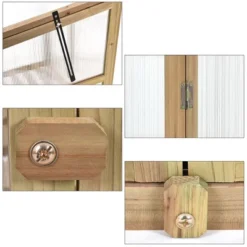 Costway Garden Portable Wooden GreenHouse Cold Frame Raised Plants Shelves Protection -Sunnydaze Decor Store GUEST 197910bf b1b7 45f3 ba23 7baeb09b69c1