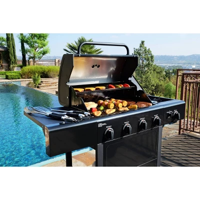 Kenmore 4-Burner Open Cart Grill With Side Burner 12 Kenmore 4-Burner Open Cart Grill With Side Burner - Image 12