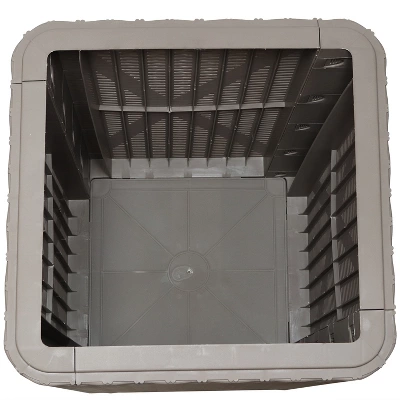 Sunnydaze Decor Sunnydaze Rattan Design Outdoor Side Table With Storage - 11.5-Gal. 8 Sunnydaze Decor Sunnydaze Rattan Design Outdoor Side Table With Storage - 11.5-Gal. - Image 8