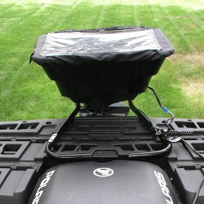 Field Tuff 12V 80 Pound Capacity Broadcast Seed & Fertilizer Spreader With Back Or Front Mounting And Rain Protector For ATV, UTV, Or Utility Tractor 4 Field Tuff 12V 80 Pound Capacity Broadcast Seed & Fertilizer Spreader With Back Or Front Mounting And Rain Protector For ATV, UTV, Or Utility Tractor - Image 4