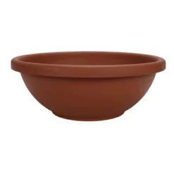The HC Companies Indoor Outdoor Durable Resin Garden Bowl Planter Pot For Shallow Rooted Plants And Flowers, Terra Cotta -Sunnydaze Decor Store GUEST 1beb7af6 8ec3 40af 9cb7 c865bda535d0