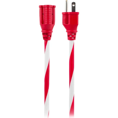 Philips 25' 1-Outlet Grounded Extension Cord Outdoor Candy Cane 1 Philips 25' 1-Outlet Grounded Extension Cord Outdoor Candy Cane