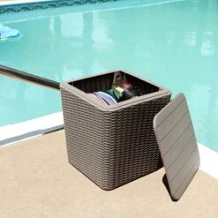 Sunnydaze Decor Sunnydaze Rattan Design Outdoor Side Table With Storage - 11.5-Gal. 16 Sunnydaze Decor Sunnydaze Rattan Design Outdoor Side Table With Storage - 11.5-Gal. -Sunnydaze Decor Store GUEST 1d715792 e5c6 4e06 a94c 1efb7d1cb0f8