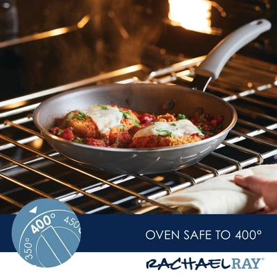 Rachael Ray Cook + Create Aluminum Nonstick Frying Pan 10" Gray 10 Rachael Ray Cook + Create Aluminum Nonstick Frying Pan 10" Gray - Image 10