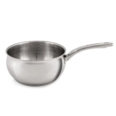 BergHOFF Belly Shape 18/10 Stainless Steel Sauce Pan With Stainless Steel Lid 1 BergHOFF Belly Shape 18/10 Stainless Steel Sauce Pan With Stainless Steel Lid