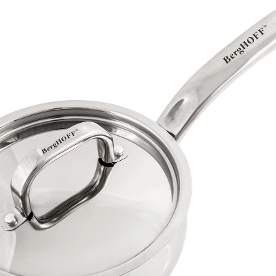 BergHOFF Belly Shape 18/10 Stainless Steel Sauce Pan With Stainless Steel Lid 4 BergHOFF Belly Shape 18/10 Stainless Steel Sauce Pan With Stainless Steel Lid - Image 4