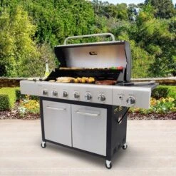 Kenmore 6-Burner XL Grill With Side Propane Gas Burner PG-40611S0L -Sunnydaze Decor Store GUEST 2204fade 4d76 45e9 be62 e64bddb4fd49