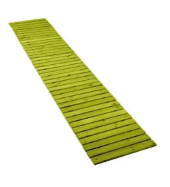 6' Mossy Green Portable Roll-Out Straight Hardwood Pathway