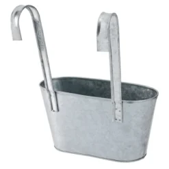 Juvale 2 Pack Galvanized Metal Hanging Bucket Planter Flower Pots For Railing, Fence, Balcony, Wall Decor, And Garden, 5 X 4.5 X 10 In 12 Juvale 2 Pack Galvanized Metal Hanging Bucket Planter Flower Pots For Railing, Fence, Balcony, Wall Decor, And Garden, 5 X 4.5 X 10 In -Sunnydaze Decor Store GUEST 23f92a0c 4e94 4cd3 b499 bbdb643b133d