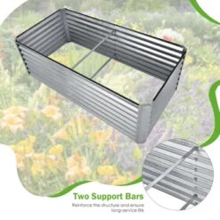 Costway Raised Garden Bed Large Metal Planter Box Kit For Vegetable Herb 6' X 3' X 2' -Sunnydaze Decor Store GUEST 2470048f ed4e 46bd 87f3 70711b87098e