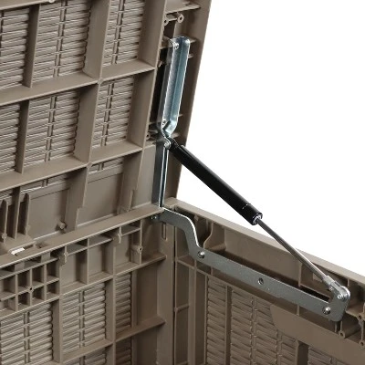 Sunnydaze Decor Sunnydaze Outdoor Deck And Patio Storage Box With Rattan Design - 100 Gal. 3 Sunnydaze Decor Sunnydaze Outdoor Deck And Patio Storage Box With Rattan Design - 100 Gal. - Image 3