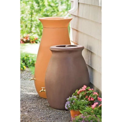Rainwater Urn, 50 Gallon, 4' Hose Included, Brass Water Spigot, Removable Top 3 Rainwater Urn, 50 Gallon, 4' Hose Included, Brass Water Spigot, Removable Top - Image 3