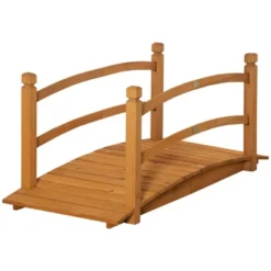 Outsunny 4.7' Garden Bridge, Arc Wood Footbridge, Decorative Pond Bridge With Side Rails 13 Outsunny 4.7' Garden Bridge, Arc Wood Footbridge, Decorative Pond Bridge With Side Rails -Sunnydaze Decor Store GUEST 25623447 f397 48c4 900a 9f0b292185ac