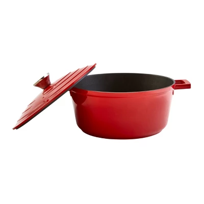 IMUSA 5qt Cast Aluminum Dutch Oven - Red 2 IMUSA 5qt Cast Aluminum Dutch Oven - Red - Image 2