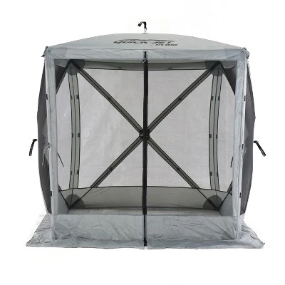 CLAM Quick-Set Traveler Portable Pop Up Outdoor Camping Gazebo Sided Canopy Shelter With Ground Stakes And Carrying Bag 5 CLAM Quick-Set Traveler Portable Pop Up Outdoor Camping Gazebo Sided Canopy Shelter With Ground Stakes And Carrying Bag - Image 5