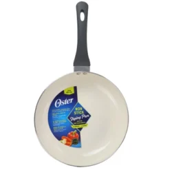 Oster® Oster Ridge Valley 10 Inch Aluminum Nonstick Frying Pan In Grey