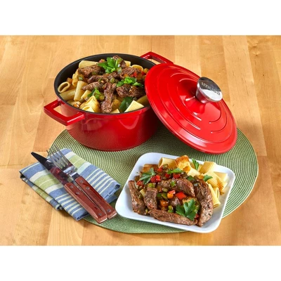 IMUSA 5qt Cast Aluminum Dutch Oven - Red 6 IMUSA 5qt Cast Aluminum Dutch Oven - Red - Image 6