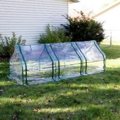 Sunnydaze Decor Sunnydaze Outdoor Portable Slanted Top Plant Shelter Mini Cloche Greenhouse With Zipper Doors - 36" - Clear 16 Sunnydaze Decor Sunnydaze Outdoor Portable Slanted Top Plant Shelter Mini Cloche Greenhouse With Zipper Doors - 36" - Clear -Sunnydaze Decor Store GUEST 27e835cf e6b7 4a9f b509 c682a120337b