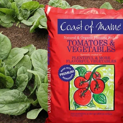 Coast Of Maine OMRI Listed Tomato And Vegetable Plant Potting Soil Compost Blend For Container Gardens And Flower Pots, 20 Quart Bag 1 Coast Of Maine OMRI Listed Tomato And Vegetable Plant Potting Soil Compost Blend For Container Gardens And Flower Pots, 20 Quart Bag