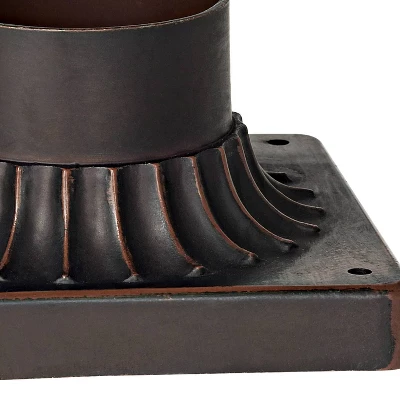 Kathy Ireland Sierra Craftsman Rustic Farmhouse Outdoor Post Light Rubbed Bronze 14" Seedy Glass For Exterior Barn Deck House Porch Yard Patio Home 1 Kathy Ireland Sierra Craftsman Rustic Farmhouse Outdoor Post Light Rubbed Bronze 14" Seedy Glass For Exterior Barn Deck House Porch Yard Patio Home