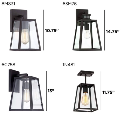 John Timberland Arrington Modern Outdoor Wall Light Fixture Mystic Black 13" Clear Glass For Post Exterior Barn Deck House Porch Yard Posts Patio Home 8 John Timberland Arrington Modern Outdoor Wall Light Fixture Mystic Black 13" Clear Glass For Post Exterior Barn Deck House Porch Yard Posts Patio Home - Image 8
