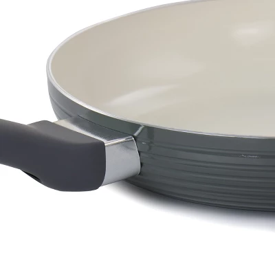 Oster® Oster Ridge Valley 10 Inch Aluminum Nonstick Frying Pan In Grey 4 Oster® Oster Ridge Valley 10 Inch Aluminum Nonstick Frying Pan In Grey - Image 4