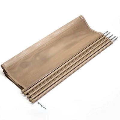 XtremepowerUS 4' X 12' Ft Pool Fence See-Thru 5-Section Pool Fence Long Removable Fence Barrier Pool Mesh Fence, Beige 2 XtremepowerUS 4' X 12' Ft Pool Fence See-Thru 5-Section Pool Fence Long Removable Fence Barrier Pool Mesh Fence, Beige - Image 2