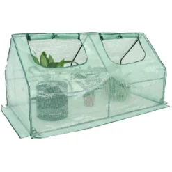 Sunnydaze Decor Sunnydaze Outdoor Portable Plant Shelter Mini Greenhouse With Double Zipper Doors And Cover - Green 16 Sunnydaze Decor Sunnydaze Outdoor Portable Plant Shelter Mini Greenhouse With Double Zipper Doors And Cover - Green -Sunnydaze Decor Store GUEST 2befea86 8899 4d06 8dd6 fd41d9dd92b3