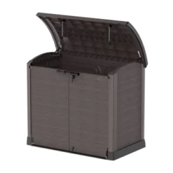 Duramax CedarGrain StoreAway 1200 Liter Capacity Outdoor Deck & Garden Storage Box W/ Panel Doors & Arc Lid For Patios, Pool Areas, & Driveways, Brown 7 Duramax CedarGrain StoreAway 1200 Liter Capacity Outdoor Deck & Garden Storage Box W/ Panel Doors & Arc Lid For Patios, Pool Areas, & Driveways, Brown -Sunnydaze Decor Store GUEST 2c76a014 e8af 4b03 b924 7a5d847919e6