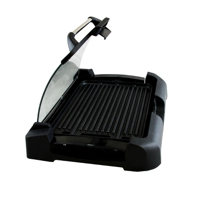 MegaChef Reversible Indoor Grill And Griddle With Removable Glass Lid 1 MegaChef Reversible Indoor Grill And Griddle With Removable Glass Lid