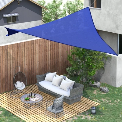 Outsunny 20' X 16' Rectangle Patio Sun Sail Shade Canopy Cloth 8 Outsunny 20' X 16' Rectangle Patio Sun Sail Shade Canopy Cloth - Image 8