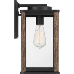 John Timberland Wordsworth Field Rustic Farmhouse Outdoor Wall Light Fixture Dark Bronze Wood Grain 14 1/4" Clear Glass Panels For Post Exterior Deck -Sunnydaze Decor Store GUEST 2d0da7a3 4dc9 4fc0 83f8 de8afc7560cc