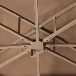 10' X 12' Outdoor Garden Gazebo With Skirts Tent Canopy Beige - Captiva Designs -Sunnydaze Decor Store GUEST 31109ad9 a37f 4f15 ad05 f64e5cd255e3