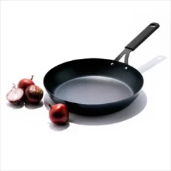 OXO 12" Steel Open Frypan With Silicone Sleeve Black -Sunnydaze Decor Store GUEST 3153e879 e019 4daa a448 28dfaddcc821