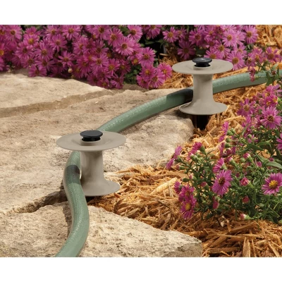 10pk Resin Hose Guides Dark Taupe - Suncast 1 10pk Resin Hose Guides Dark Taupe - Suncast