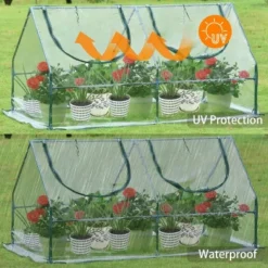 Aoodor 6' X 3 ' X 3' Portable Mini Greenhouse PE Cover 2 Zipper Door 11 Aoodor 6' X 3 ' X 3' Portable Mini Greenhouse PE Cover 2 Zipper Door -Sunnydaze Decor Store GUEST 31a6886f 44ed 4e32 b584 6588d5dc50f3