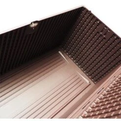 Plastic Development Group 105-Gallon Weather-Resistant Resin Outdoor Patio Storage Deck Box With Lid Retainer Straps, Java Brown -Sunnydaze Decor Store GUEST 326b3228 02ac 49ac ba7c f8f2e02183a6