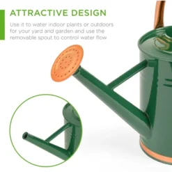 Best Choice Products 1-Gallon Galvanized Steel Watering Can For Gardening W/ O-Ring, Top Handle, Copper Accents 10 Best Choice Products 1-Gallon Galvanized Steel Watering Can For Gardening W/ O-Ring, Top Handle, Copper Accents -Sunnydaze Decor Store GUEST 3276b812 9637 44ba 9318 4afccfbf03f4