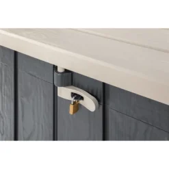 Toomax Stora Way All-Weather Outdoor Horizontal 4.25' X 2.5' Storage Shed Cabinet For Trash Cans, Garden Tools, And Yard Equipment, Taupe Gray/Brown 7 Toomax Stora Way All-Weather Outdoor Horizontal 4.25' X 2.5' Storage Shed Cabinet For Trash Cans, Garden Tools, And Yard Equipment, Taupe Gray/Brown -Sunnydaze Decor Store GUEST 32832c28 1768 4732 a96c d57c93ed92a4