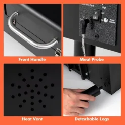 Costway Electric Wood Pellet Grill And Smoker Tabletop W/ Temperature Probe -Sunnydaze Decor Store GUEST 330a5722 54d2 4eec 9d0a ea7eefcaace1