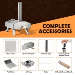 Costway Wood Pellet Pizza Oven Pizza Maker Portable Outdoor Pizza Stone W/ Foldable Leg 12 Costway Wood Pellet Pizza Oven Pizza Maker Portable Outdoor Pizza Stone W/ Foldable Leg -Sunnydaze Decor Store GUEST 337a1bf4 0e37 44d2 8de2 814c593af6bc