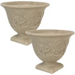 Sunnydaze Decor Sunnydaze Indoor/Outdoor Patio, Garden, Or Porch Weather-Resistant Double-Walled Darcy Flower Pot Planter - 16" - Beige 15 Sunnydaze Decor Sunnydaze Indoor/Outdoor Patio, Garden, Or Porch Weather-Resistant Double-Walled Darcy Flower Pot Planter - 16" - Beige -Sunnydaze Decor Store GUEST 33ab2a83 7a01 4e8b a6e1 8b10017fdcb6