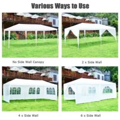 Costway 10'x20' Canopy Tent Heavy Duty Wedding Party Tent 6 Sidewalls W/Carry Bag 12 Costway 10'x20' Canopy Tent Heavy Duty Wedding Party Tent 6 Sidewalls W/Carry Bag -Sunnydaze Decor Store GUEST 33fddcb9 ee89 4dfe bb20 995580599b11