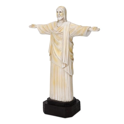Techko Maid Jesus Solar Outdoor Garden Statue Decor With Spotlight 2 Techko Maid Jesus Solar Outdoor Garden Statue Decor With Spotlight - Image 2