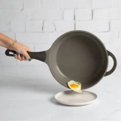 Goodful 3qt Cast Aluminum, Ceramic Deep Cooker With Lid, Side Handle And Long Handle -Sunnydaze Decor Store GUEST 34ff447f d6dd 42cc 9fb4 ca777e4df8bf