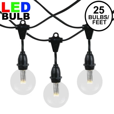 Novelty Lights Globe Outdoor String Lights With 25 Suspended Sockets Suspended Black Wire 25 Feet 10 Novelty Lights Globe Outdoor String Lights With 25 Suspended Sockets Suspended Black Wire 25 Feet - Image 10